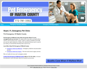 petemergencyofmartincounty.com: Emergency Pet Clinic Stuart, FL - Pet Emergency Of Martin County
Pet Emergency Of Martin County provides emergency pet care services to Stuart, FL. Call 772-781-3302. Quality Care When It Matters Most.