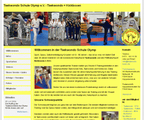 taekwondo-buehl.de: Taekwondo Schule Olymp e.V. Bühl - Taekwondo, Kickboxen, Selbstverteidigung
Infos über die Angebotenen Kampfsportarten, Trainer, Fotos, Termine