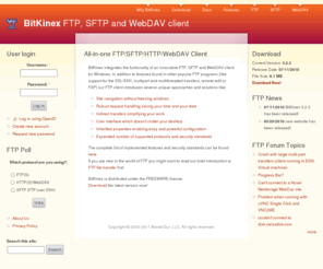 bitkinex.com: FTP, SFTP and WebDAV client
