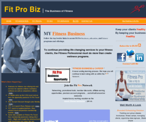 fitprobiz.com: My Fitness Business
Fitness business & marketing programs, offerings, and consultation for the fitness professinal