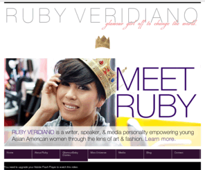 rubyveridiano.com: Ruby Veridiano
Glamour Girl Off to Change the World.
