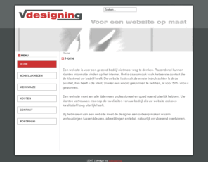 vdesigning.nl: Vdesigning - Home
Vdesigning - Voor een website op maat.