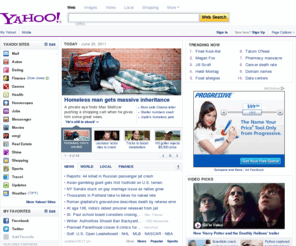 ya-hooo.com: Yahoo!
Welcome to Yahoo!, the world's most visited home page. Quickly find what you're searching for, get in touch with friends and stay in-the-know with the latest news and information.