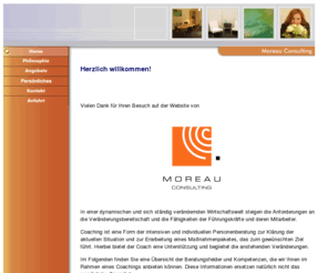 moreau-consulting.com: Nicole Moreau Consulting Nicole Moreau Coaching Essen Coach Karriereberatung Berufliche Umorientierung Berufliche Neuorientierung Bewerbungstraining Stärken-Schwächen-Analyse Potenzialanalyse Persönlichkeitsprofil
Moreau Consulting - Coaching zur beruflichen Neuorientierung