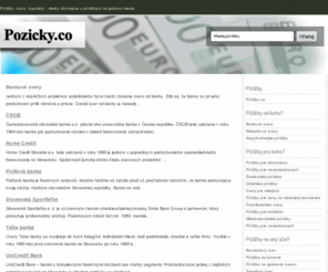 pozicky.co: Pôžičky, úvery, hypotéky - Pozicky.co
