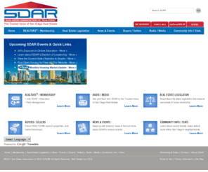 sdar.com: San Diego Association of Realtors, Real Estate Education, Realtor Member Benefits
The San Diego Association of Realtors is the trusted voice in San Diego real estate, offering events and up-to-date information to the members and the community.