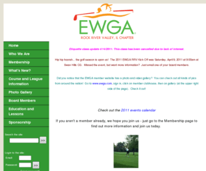 ewgarrv.org: EWGA Rock River Valley, IL Chapter -  www.ewgarrv.com Home
You and almost 75 Rock River Valley women helped make our third EWGA chapter golfing season a success. We hope you are seriously considering renewing your membership ďż˝ or joining us as a new member. 