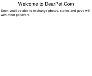 dearpet.net: Regnames Discount Domain Name Registration
Register/Maintain domain names at a big discount. Park your new domain name for free.  Website and email redirection available