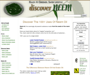 discoverneem.com: Discover Neem Oil: Uses, Benefits, Recipes and Remedies
Discover neem oil, a natural pesticide, insect repellent, and medicinal herb. Find instructions for use, recipes for home remedies, and links to research articles.