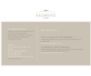 illuminate.asia: the illuminate programme
the illuminate programme, changing the world....