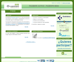 pacienteactivo.es: Paciente Activo - Paziente Bizia
Proyecto paciente activo de o-sarean