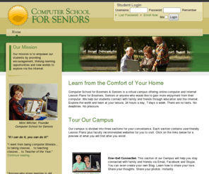 918e.com: Computer/Internet Lessons for Senior Citizens/Baby Boomers/Adults- Home
Online computer lessons, training, help, activities, guidance designed specifically for senior citizens, baby boomers, older adults and beginners.