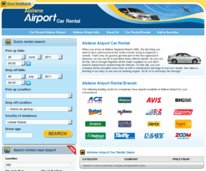 abileneairportcarrental.com: Abilene Airport Car Rental - Abilene Regional Airport (Abi) Car Rental
Abilene Airport Car Rental - Abilene Regional Airport (ABI) Car Rental