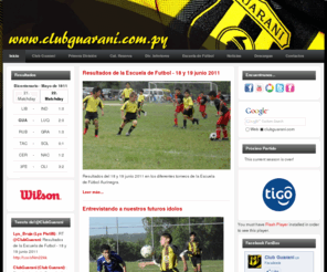 clubguarani.com.py: Club Guarani
Sitio Oficial del Club Guarani de Paraguay.