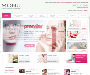 monuskin.com: Professional Skin Care Products - Susan Molyneux | Monu, Renu, Vitru and Nimue
Official Online Trade Shop for Susan Molyneux Products. Featuring Monu, Renu, Vitru, John van G and Nimue