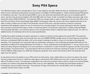 sonyps4specs.com: Sony PS4 Specs
sony specs Playstation 4 specs sony ps4 specs