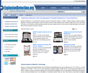 explosivedetection.org: Explosive Detection Kits & Equipment, Portable Explosives Trace Detectors
Explosive detection is a non-destructive inspection process to determine whether a container contains explosive material. Explosive detection is commonly used at airports, ports, for border control, etc.