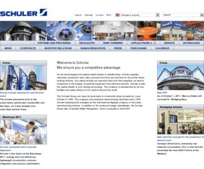 interpressautomation.com: Welcome to Schuler. We ensure you a competitive advantage.
Als Weltmarktführer in der Umformtechnik liefert Schuler Anlagen, Werkzeuge, Verfahrens-Know-how und Dienstleistungen für die gesamte metallverarbeitende Industrie.