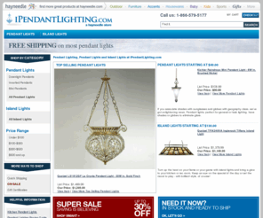 pendantlightingstore.com: Pendant Lighting: Shop Pendant Lights, Island Lights at iPendantLighting.com
iPendant Lighting gives you variety, sweet variety as the premier online retailer of pendant lighting and mini pendant lights in the U.S. Save on pendant lighting and mini pendant lights now!