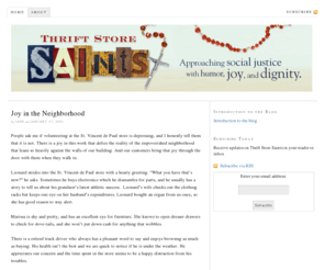 thriftstoresaint.com: Thrift Store Saints
Thrift Store Saints
Approaching social justice with humor, joy, and dignity.