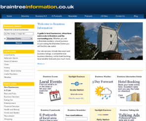 braintreeinformation.co.uk: Braintree Information is a site about Braintree, Essex
Braintree Information is a site about Braintree, Essex