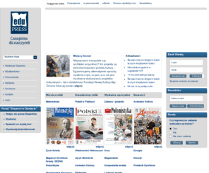 edupress.pl: EduPress - czasopisma pedagogiczne
Wydajemy czasopisma przedmiotowo-metodyczne adresowane do nauczycieli oraz managerów placówek owiatowych na wszystkich poziomach nauczania. Serdecznie zapraszamy!