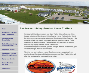 sundownerlivingquarters.com: Sundowner Living Quarter Horse Trailers For Sale, Used Sundowner Living Quarters
New and Used Sundowner Living Quarter Horse Trailers for Sale