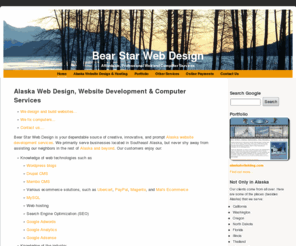 bearstar.net: Alaska Web Design, Website Development & Computer Services | Bear Star Web Design
Bear Star Web Design is a dependable source of economical, creative, innovative, and prompt Alaska website design and web development services serving Alaska and beyond.