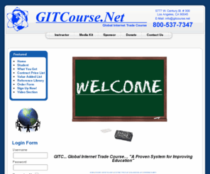 gitcourse.net: Welcome to the Frontpage
GITCourse.Net! “A Proven System for Improving Education”