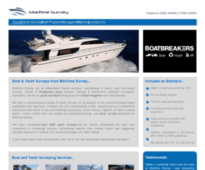 janna.co.uk: Marine Surveyor | Boat Survey | Yacht Surveyor | Gosport, Hampshire, UK
Maritime Survey are established independent yacht surveyors. We pay the VAT on all boat survey instructions and there are no travelling charges.