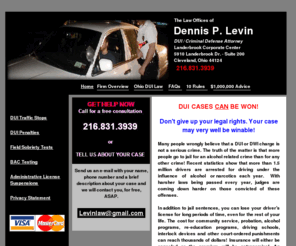 duiohioattorney.com: Home
DUI / Criminal defense attorney Dennis P. Levin