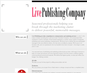 lpcpub.com: LPC Publishing Company
LPC Publishing Company provides custom communication services in a variety of formats including publications, programs and electronic media.