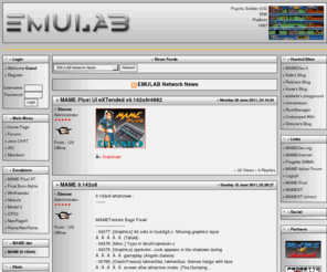 emulab.it: .: EMULAB - MAME & other emulator utilities :.
Emulab.it - Raccolta di Utility per MAME ed altri emulatori.