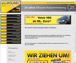 kleintransporter.info: Allround Autovermietung Berlin - Vermietet PKW, LKW, BUS, Kühlfahrzeuge, Baumaschinen, Anhänger...
Mieten Sie bei der günstigsten Autovermietung in Berlin, egal ob PKW, Transporter, LKW, Bus, Kühlfahrzeuge, Tandemanhänger,Sattelzugmaschinen, Auflieger, Radlader oder Minibagger!! Sie finden uns 7x in Berlin und Umland.