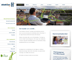abakion.biz: Dine Microsoft Dynamics NAV eksperter - Abakion A/S
Vi bygger løsninger til procesoptimering, økonomi-, proces- og ressourcestyring samt resultatmåling i virksomheder. Vores primære fokus er advokatløsningen Navokat, lager og logistik løsningen Abakion Logistik og produktions styring - implementeret i Microsoft Dynamics NAV og Microsoft CRM.