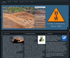 hwcontractors.com: H & W Utility Contractors
H&W Contractors - Your solution for Earth moving.