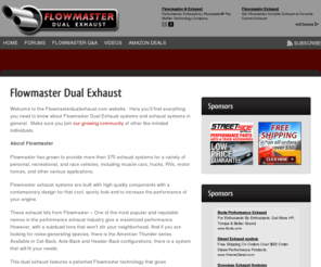 flowmasterdualexhaust.com: Flowmaster Dual Exhaust
Flowmaster Dual Exhaust Systems - Deals - Videos - Articles