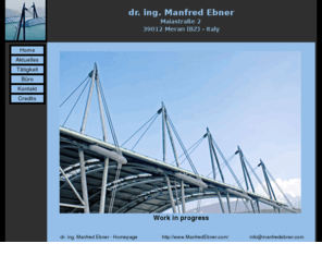 manfredebner.com: Dr. ing. Manfred Ebner - Homepage
dr. ing. Manfred Ebner