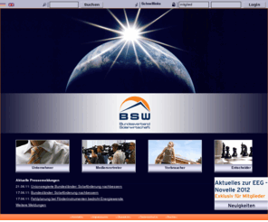 solarwaerme-jetzt.de: BSW-Solar: BSW-Solar - Bundesverband Solarwirtschaft
Offizielle Homepage des Bundesverbandes Solarwirtschaft - Official Homepage of the German Solar Industry Association