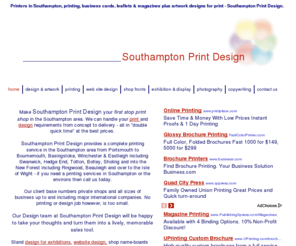 southamptonprinters.com: Printers in Southampton, printing, business cards, leaflets and magazines plus artwork designs for print.
Southampton printers, printing  business cards, leaflets and magazines. Artwork & designs for print - 