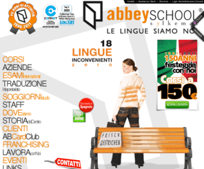abbeyschool.it: La scuola delle 18 lingue
La scuola di lingue abbeyschool organizza a Torino corsi di inglese francese spagnolo tedesco con insegnanti madrelingua altamente qualificati