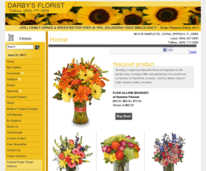 americasflowershop.com: CORAL SPRINGS Florist | CORAL SPRINGS FL Flower Shop | DARBY'S FLORIST
Buy flowers from your local florist in CORAL SPRINGS, FL - DARBY'S FLORIST will provide all your floral and gift needs in CORAL SPRINGS, FL