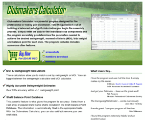 Clubmakerscalculator Com Clubmakers Calculator Accurate