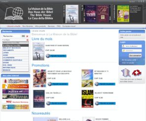librairiechretienne.com: La Maison de la Bible
La Maison de la Bible, éditeur de littérature chrétienne et de software, librairies, vente par correspondance, diffusion et distribution de Bibles, livres chrétiens, service pour libraires.