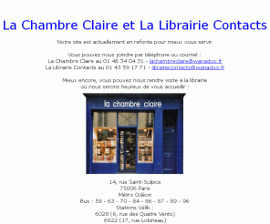 medialibrairie.com: La Chambre Claire et la Librairie Contacts
La Chambre Claire et la Librairie Contacts