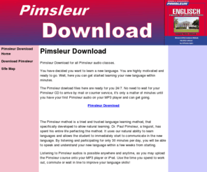 pimsleurdownload.org: Pimsleur Download - Pimsleur Download Home
The Pimsleur dowload files here are ready for you 24/7. Within minutes you will have the Pimsleur audio on your MP3 player.