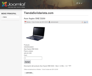 tiendasolidarista.com: TiendaSolidarista.com
Joomla! - el motor de portales dinámicos y sistema de administración de contenidos