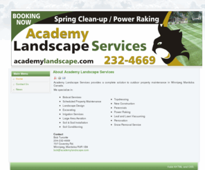 academylandscape.com: About Academy Landscape Services
Winnipeg's Academy Lanscape Services