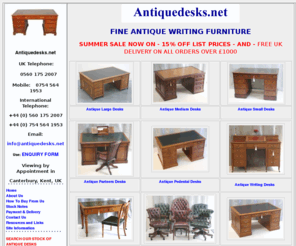 antiquedesks.com: Antique Desks | Antique Desks and Writing Tables | Antiquedesks.net
The Specialists in fine Antique Desks, Antique Writing Tables, Antique Partners Desks, Antique Pedestal Desks, Antique Library Tables and Antique Desk Chairs.