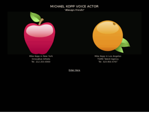 michaelkoppvoiceover.com: Michael Kopp, VOG Productions
Michael Kopp and VOG Productions are now based in New York City